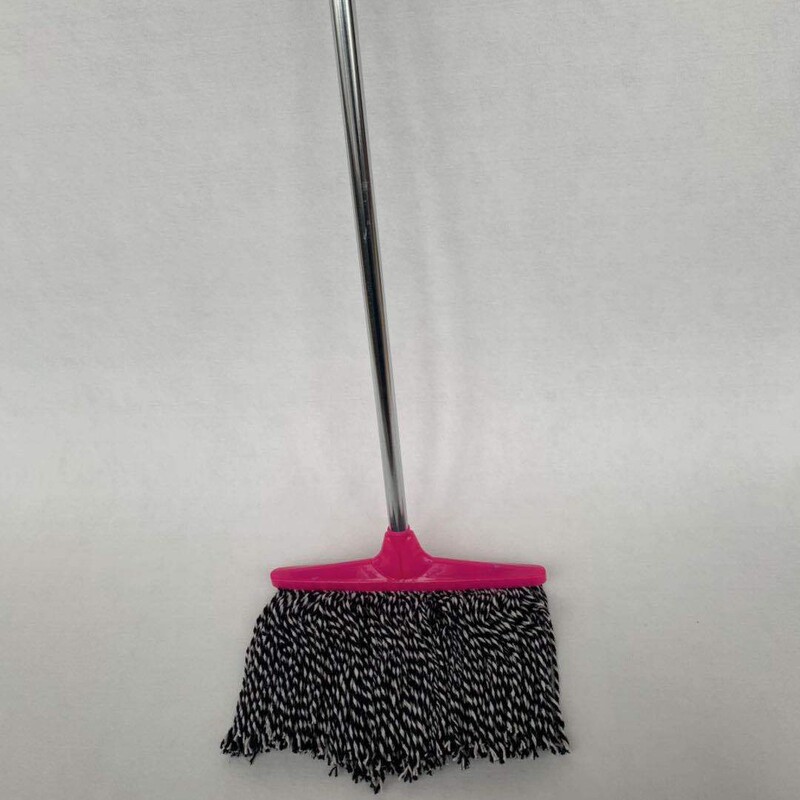 Self-produced and Sold Plastic Head Mop Blue and White Iron Mop Green Cotton Yarn Mop 38 Wide