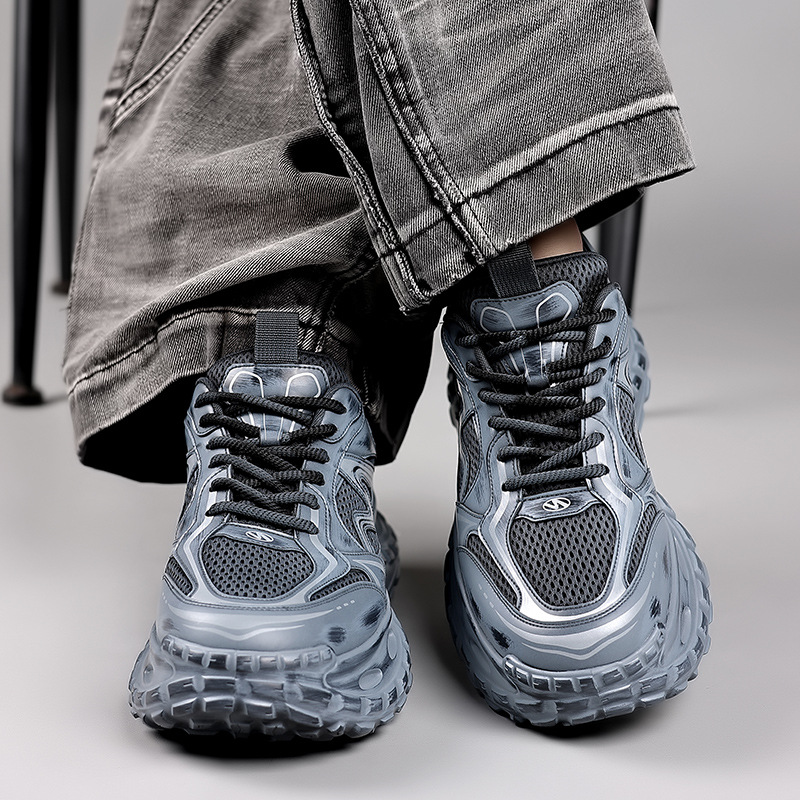 Zapatos de hombre primavera transpirable 2025 nuevos zapatos deportivos casuales para hombre tendencia salvaje zapatos ligeros de suela blanda al por mayor