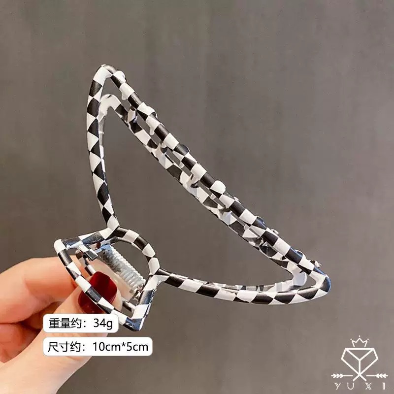 Estilo coreano horquilla de metal Cabeza trasera tiburón pelo clip de pelo ins clip de pelo femenino temperamento elegante clip fijo image 109