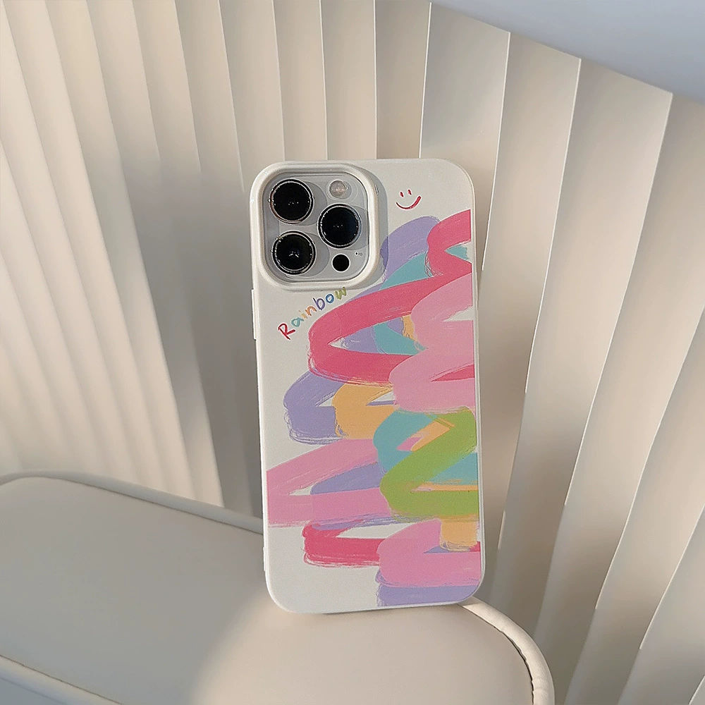 Яблоко, трёхмерный радуга чехол для телефона, iPhone 11, силиконовый iPhone 14 Pro, iphone, 8
