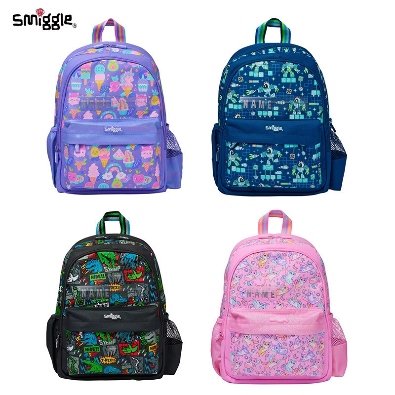 Рюкзак австралийского бренда Smiggle для школы и детсада, с отделением для карточек, DIY, для начальной школы