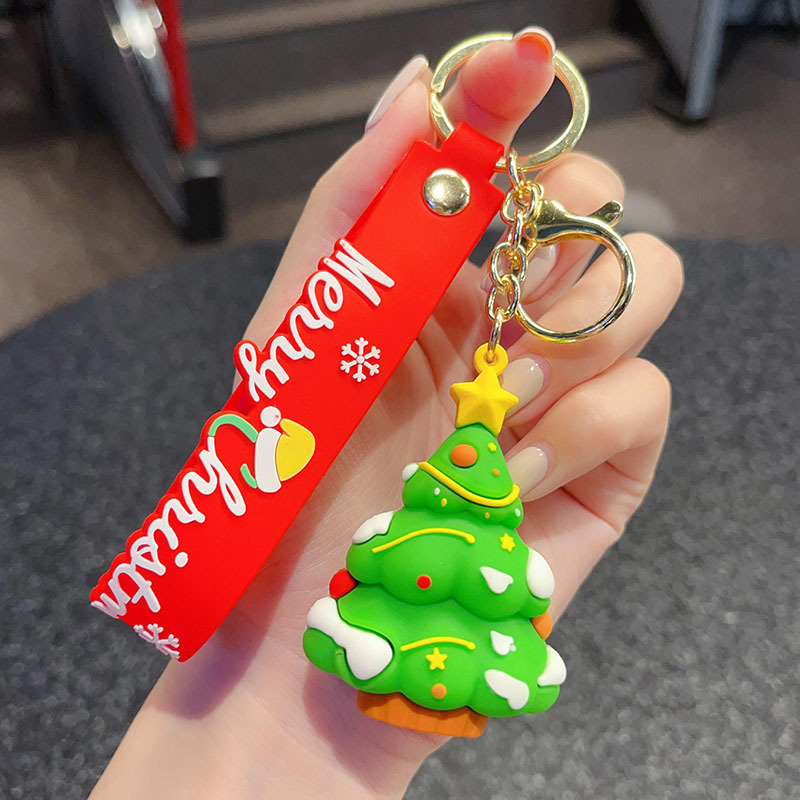古典的なサンタクロースのキーホルダークロスボーダーストラップバッグアクセサリー自動車チェーン小商品カップル小プレゼント卸売り|undefined