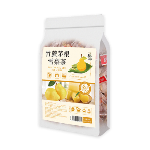 Bamboo cane grass root snow pear tea no-cook triangular bag sugar cane water chestnut Cantonese sugar water sweet tonic autumn children's herbal tea