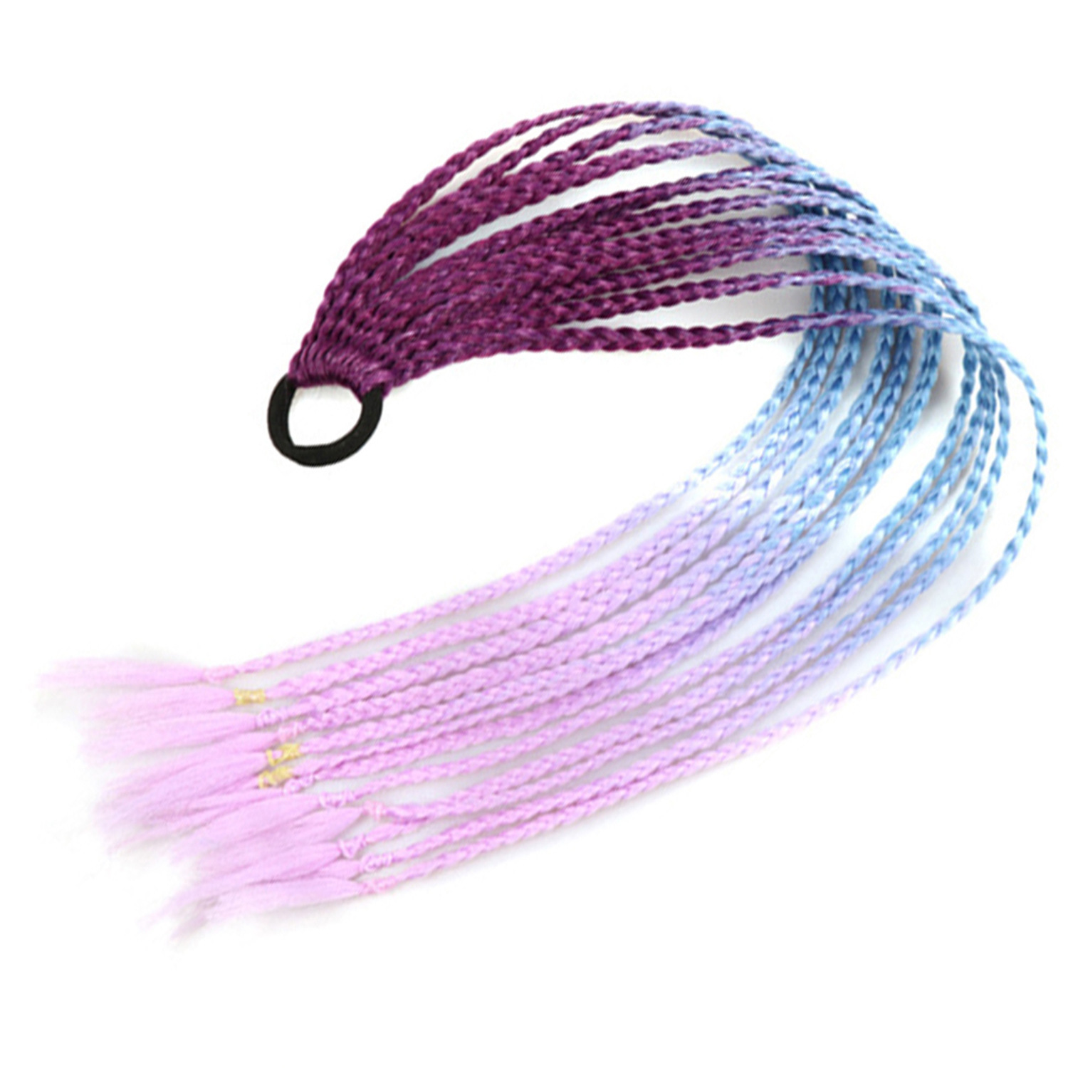 Inventario al por mayor colorido trenzas de tres hebras africanas trenzas sucias trenzas de caballo recogidas en stock Inventario