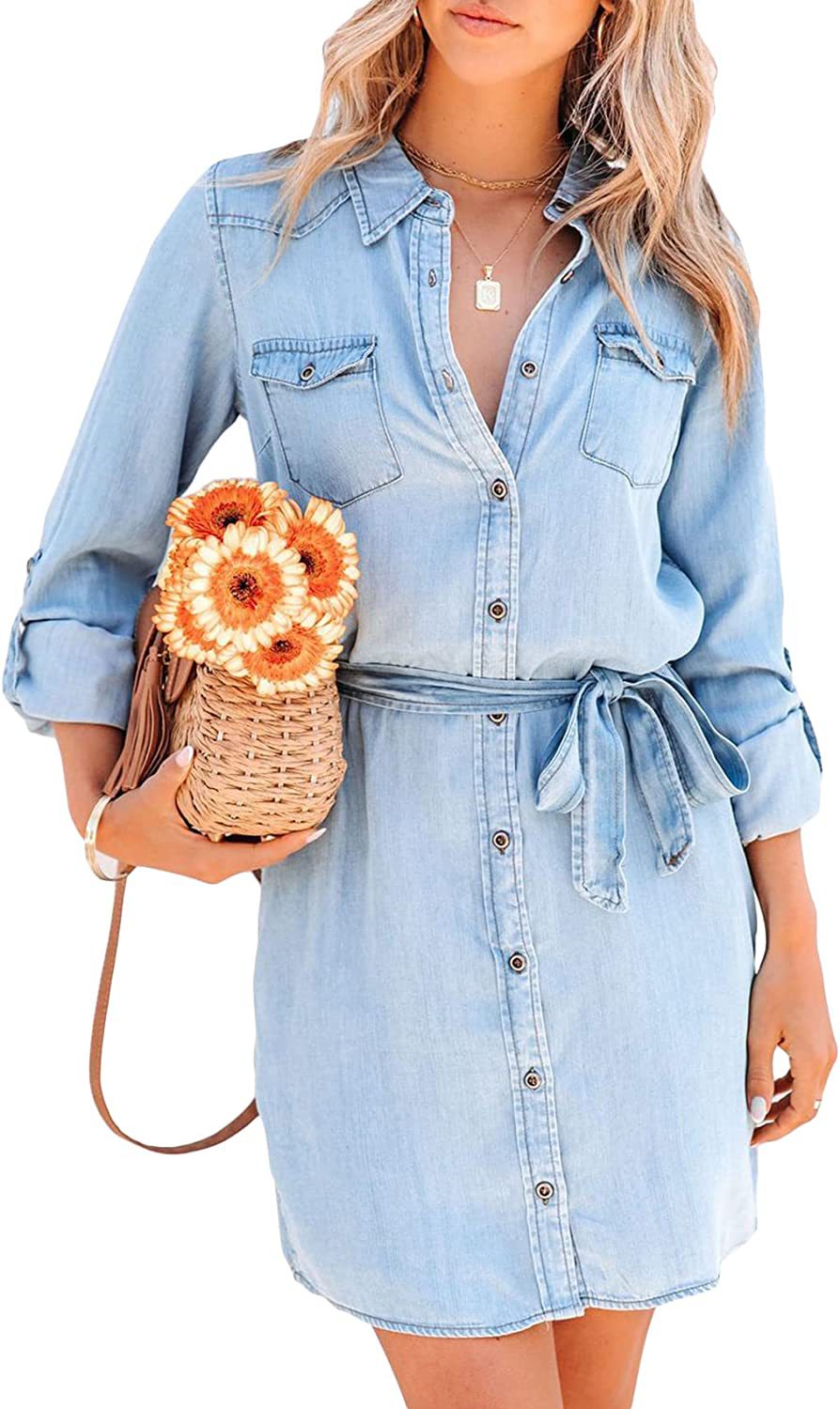 Denim Dress Image 2