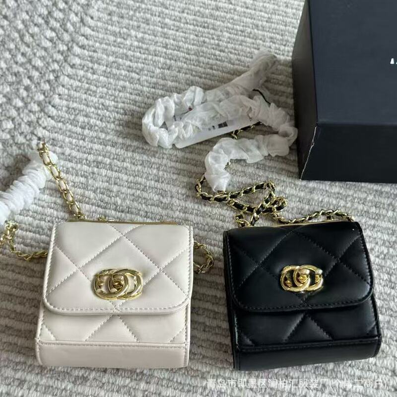 New Mini Mini Trend* Small Waste Bag Woc Cute Lipstick Bag Quilted Chain Crossbody Small Square Bag
