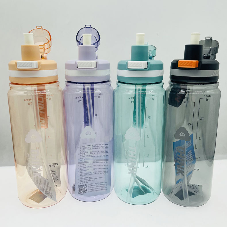 Tong 6313 espacio taza mujer estudiante deportes botella de agua portátil 820ml tapa de rebote taza de beber directa taza de mano