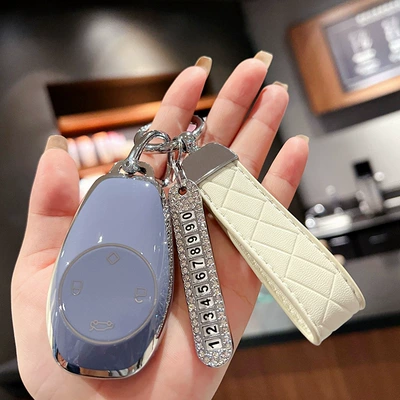 zero run s01 car remote control Car key bag - old-zero-run-gray-blue-single-shell-white-ling-rope-number-plate