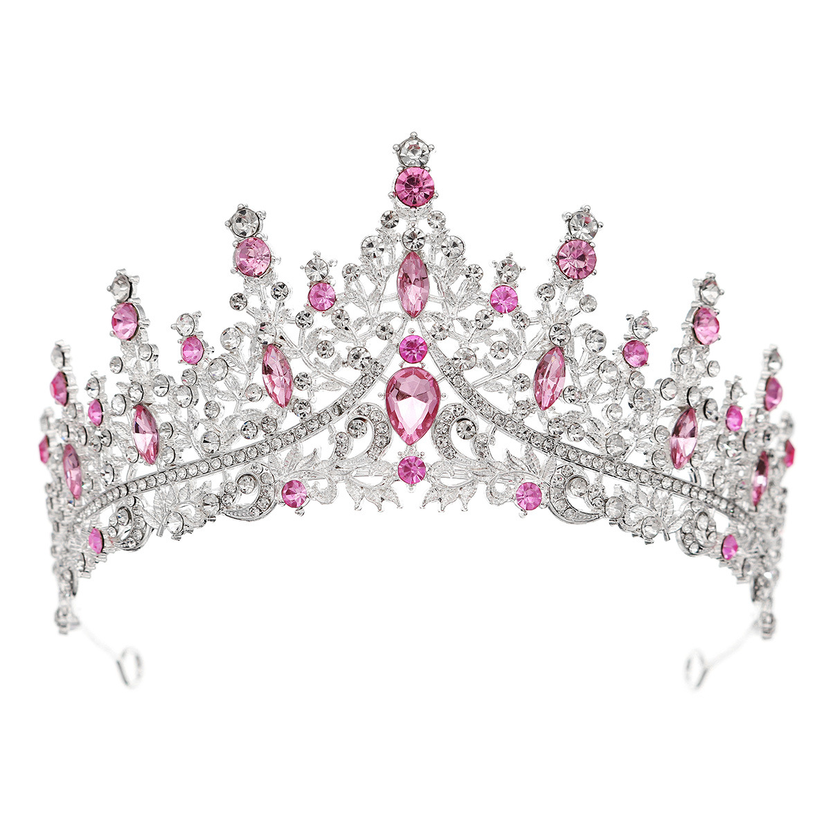 Colorful, Crown Pattern Women'S, Adults Gender Retro Women'S Adults Colorful Crown Alloy Inlay Rhinestones Crown