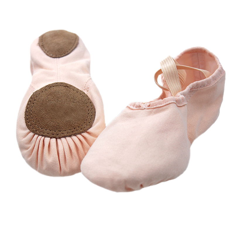Zapatos de baile para niños zapatos de punta de tela zapatos de Ballet de Mujer Zapatos de garra de gato zapatos de lona para adultos zapatos de ejercicio de fondo suave zapatos de Yoga de color sólido