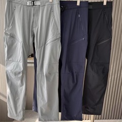 鳥家同モデルアウトドア弾力速乾ズボン防風防水スポーツカップル登山ズボン多ポケット夏ズボン男