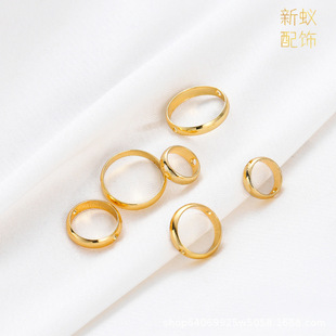 14K���~��ɫ����AȦ����ֱ�״���A�h  diy��������������