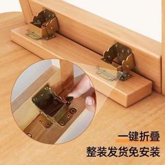 Foldable coffee table for small living rooms, home use, coffee table/dining table dual-purpose, small bedroom low table, solid wood minimalist small table