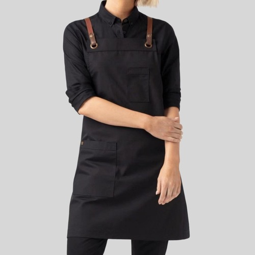 Custom Logo Cross-border Printed Waterproof Apron with Oil-Proof Design, Home Kitchen Workwear with Thick Apron