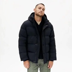 跨境厂家直销羽绒服Modern Taupe保暖白鸭绒服短款5格面包服外套
