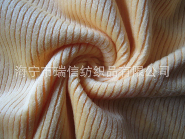 厂家直销 2021新款经编弹力灯芯绒 经编条绒 女装装/复合裤料