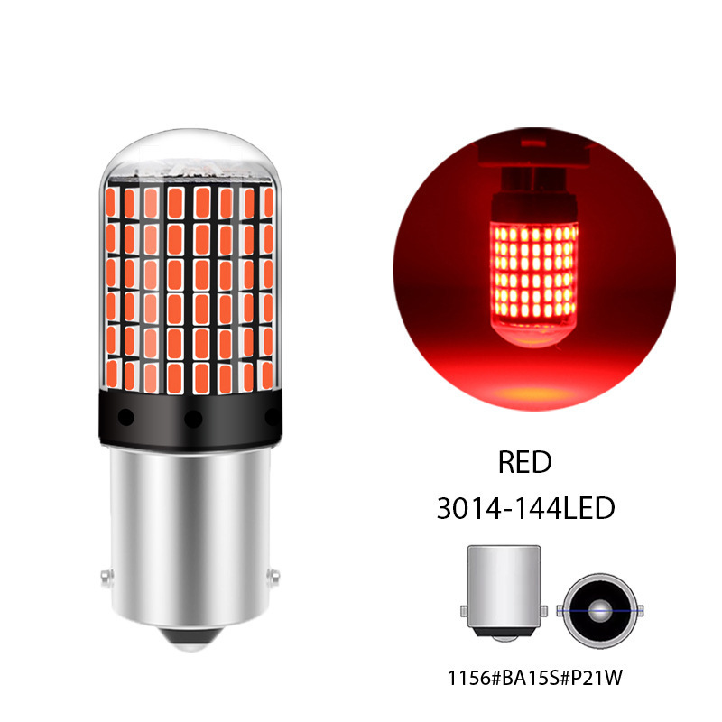 Car LED turn signal decoding anti-strobe 1156 3014 144smd 1157 brake light T20 7443