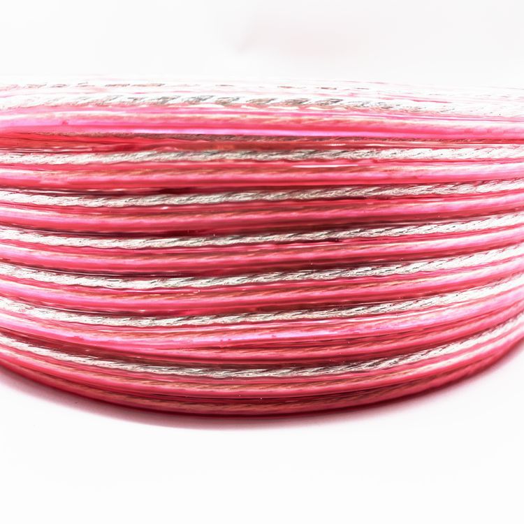 音响线2.*05平方铜包铝音频线 透明金银喇叭线功放音箱线