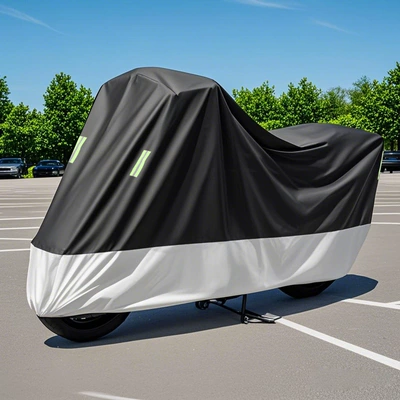 and Dustproof Cover 210D | Car clothing - m-20090100cm-210d-black-and-silver-stitching