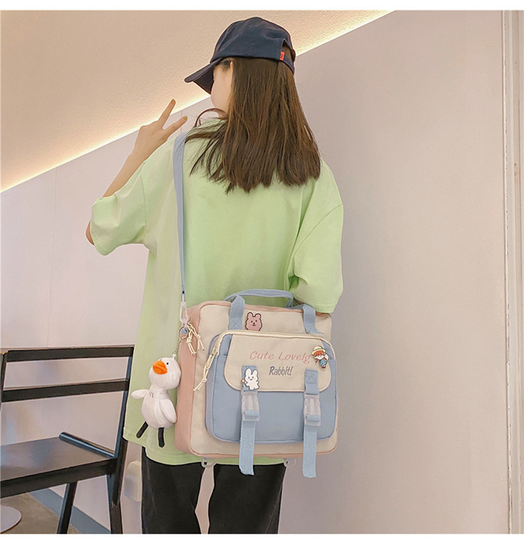 Dual-use Portable School Primary School Students One-shoulder Messenger Backpack Make-up Class Backpack display picture 38