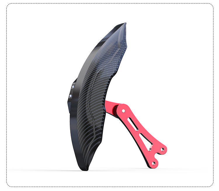 Suitable for calf n1s fender electric car modification accessories nqi/ngt carbon fiber pattern rear fender backing straight up