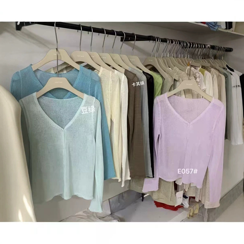 The Nice Early Spring Thin Loose Knit Cardigan for Women 2026 Korean Style V-Neck Versatile Casual Outerwear Trendy Top The Nice Early Spring Thin Loose Knit Cardigan for Women 2026 Korean Style V-Neck Versatile Casual Outerwear Trendy Top