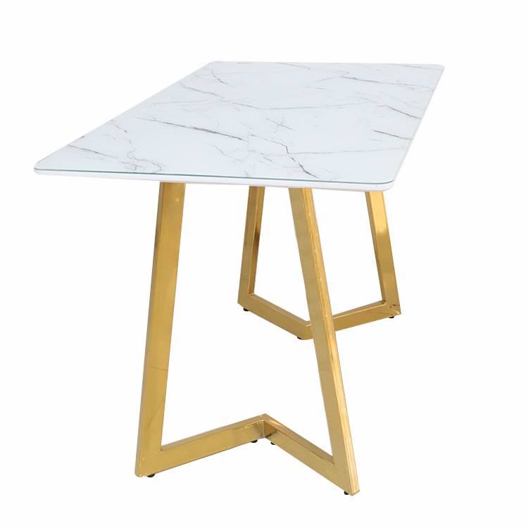 mesa de café mesa de comercio exterior tabla de roca adhesivo mdf mesa de té lujoso moderno simple vidrio templado café