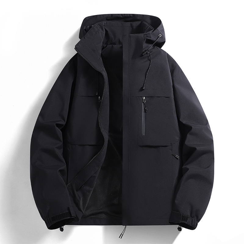 Primavera, otoño, invierno y nuevo tipo de chaqueta de montaña a prueba de viento feng shui cálida para hombres y mujeres