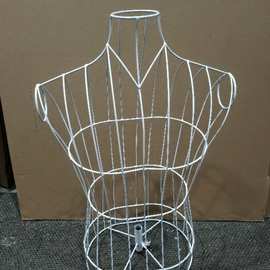 衣服装店衣架展示架男铁艺男模特上身金色铁艺人体道具 婚纱拍摄