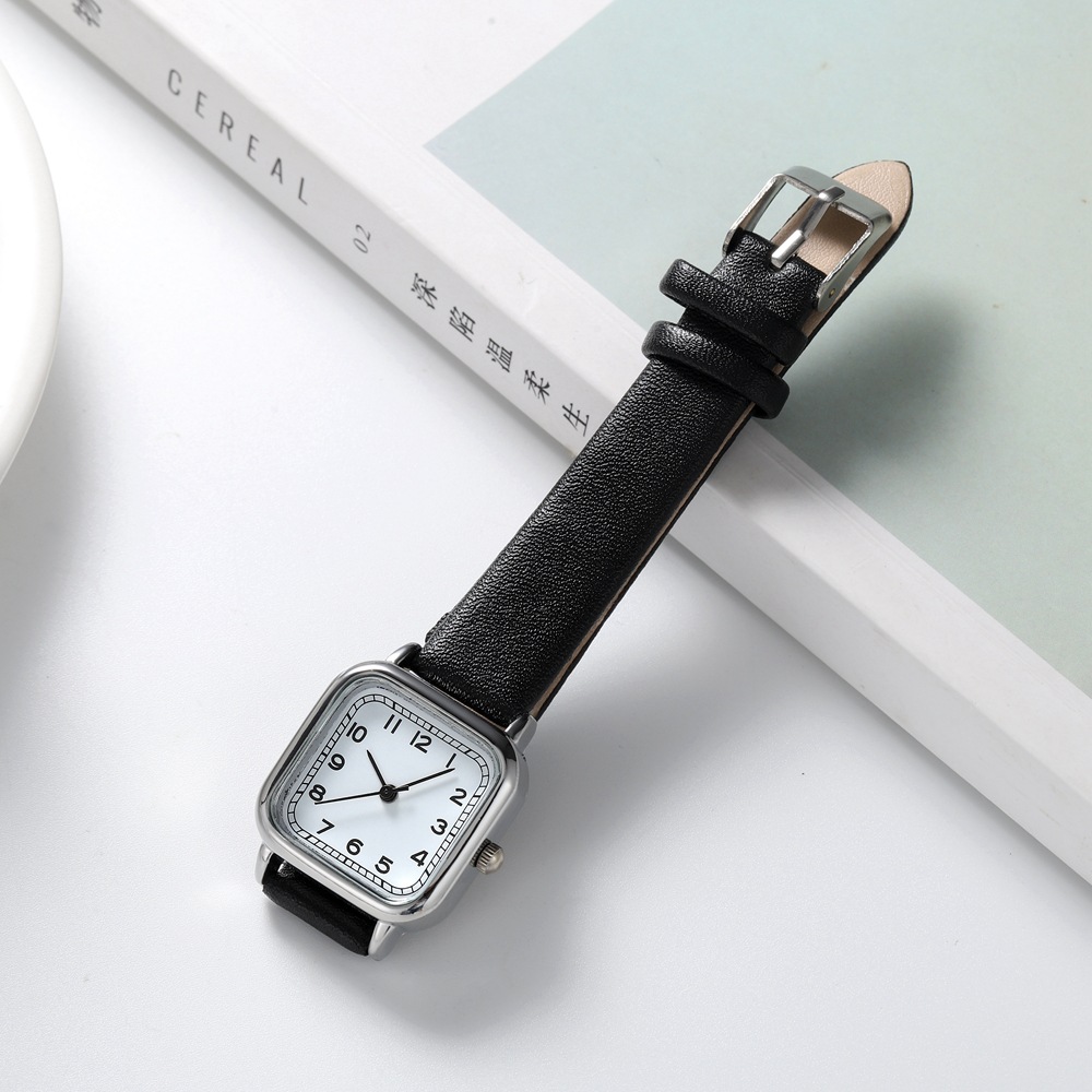 Live broadcast of new Instagram Fengsen series digital fashion minimalist square small dial student belt women's watch_voghion.com