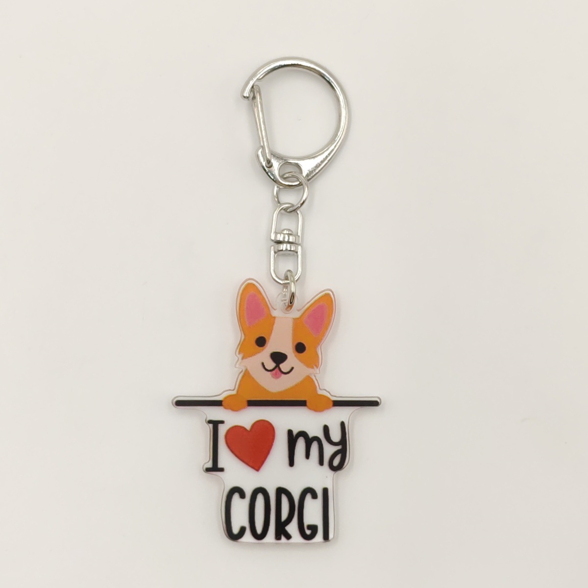 13g Weight Keychain Classification 1 Piece Quantity Holiday, Banquet, Travel Occasion Acrylic Material Letter, Dog Pattern Unisex Gender Ethnic Style, Simple Style Style Ethnic Style Simple Style Letter Dog Arylic Unisex Keychain 19