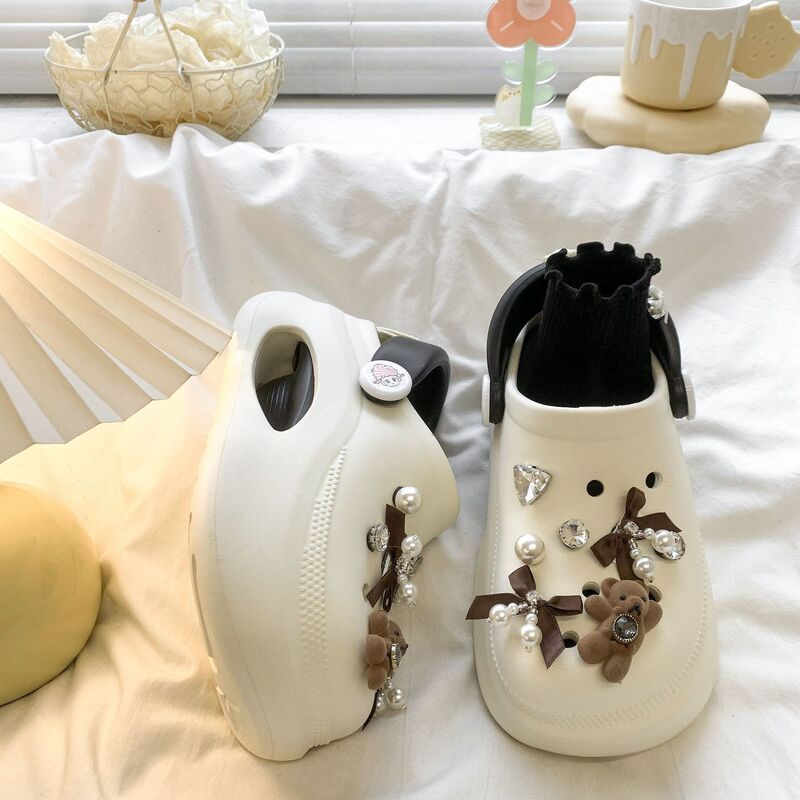 2026 New Spring Style Dual-Wear Closed-Toe Half-Slip Non-Slip Beach Sandals Cute Thick-Soled Height-Increasing Clogs for Women Outdoor Wear 2026 New Spring Style Dual-Wear Closed-Toe Half-Slip Non-Slip Beach Sandals Cute Thick-Soled Height-Increasing Clogs for Women Outdoor Wear