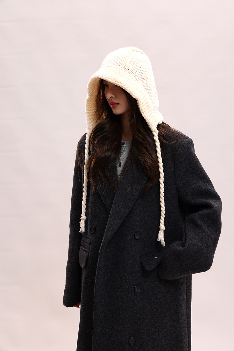 Koreanische version spitze up süße, niedlich, warm und vielseitig Rotkäppchen kinder winter gestrickte garn ohr_voghion.com