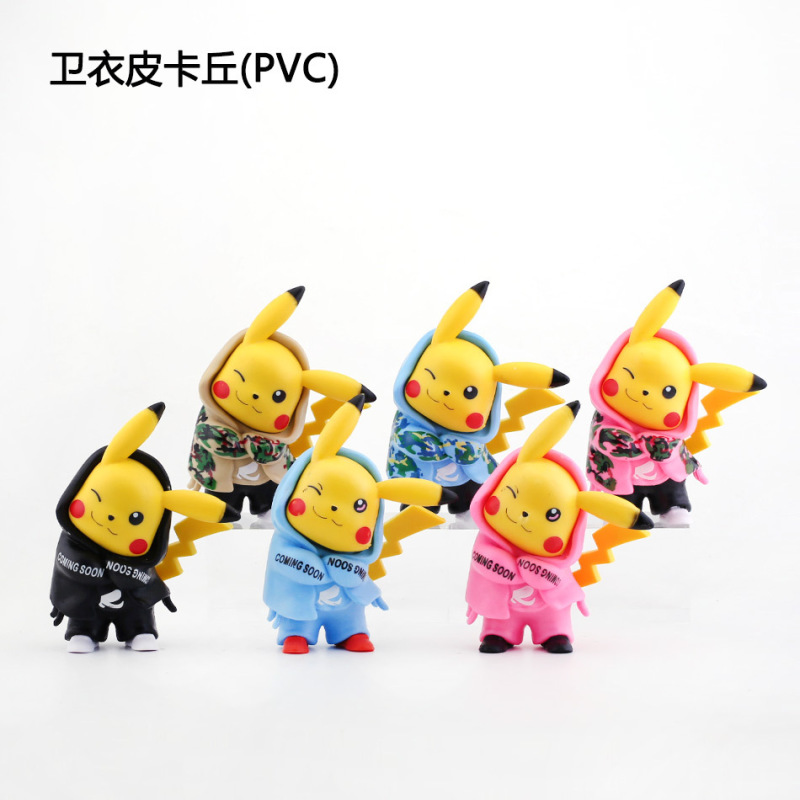 Solid Sweatshirt Pikachu Birthday Cake Decoration Figurine Little Baby Pokémon Cake Baking Doll Solid Sweatshirt Pikachu Birthday Cake Decoration Figurine Little Baby Pokémon Cake Baking Doll