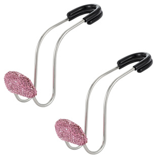 New Car Hook Cross-Border Multifunctional Diamond-Encrusted Stainless Steel Car Seat Back Hook Amazon Car Hook Diamond