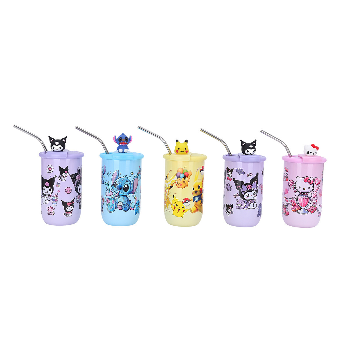 Taza termo Sanrio Kulomi Taza de agua nueva para niños Botella de agua aislante portátil de alto valor para niñas Regalo de cumpleaños