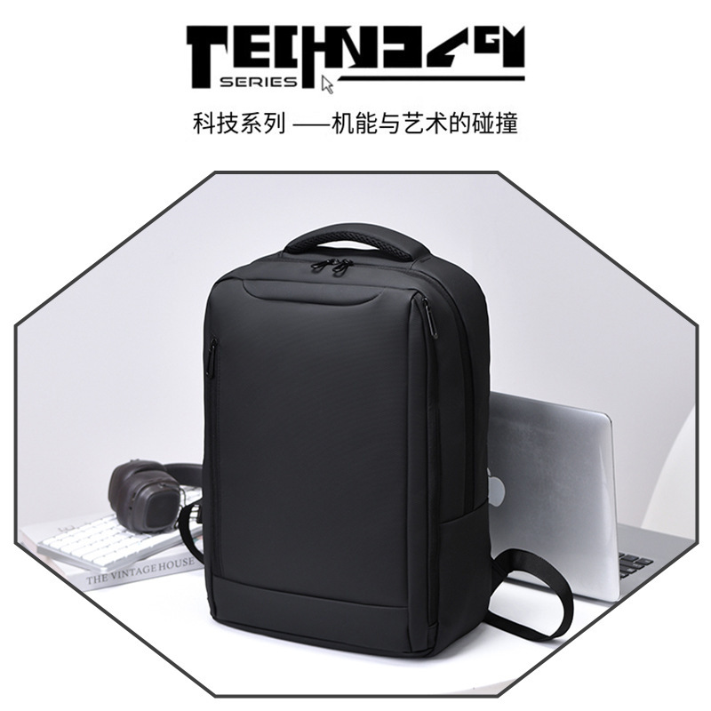 Casual Business Backpack Large Capacity Laptop Bag Simple Outdoor Travel Backpack