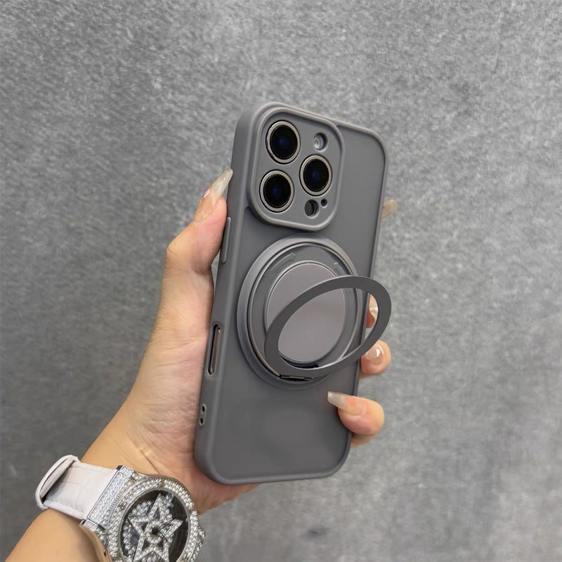 360磁吸旋转支架适用iPhone17promax手机壳苹果16磨砂14/15带挂绳|undefined