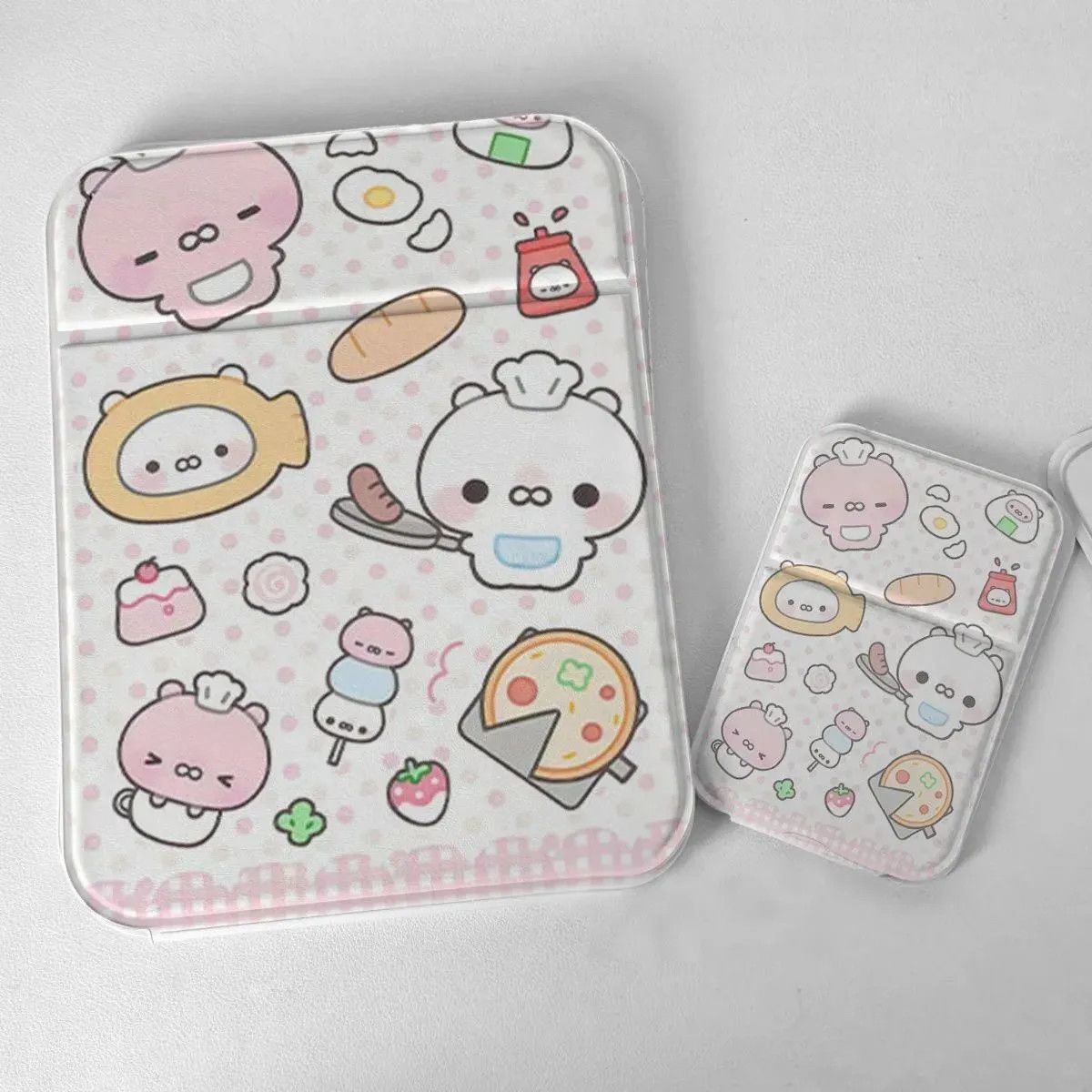Table handheld foldable cute small mirror for students