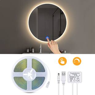 (Wholesale), mirror, touch switch key, fill light for bathroom, LED lights, light strip