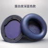 Dark blue. One protein leather earmuff