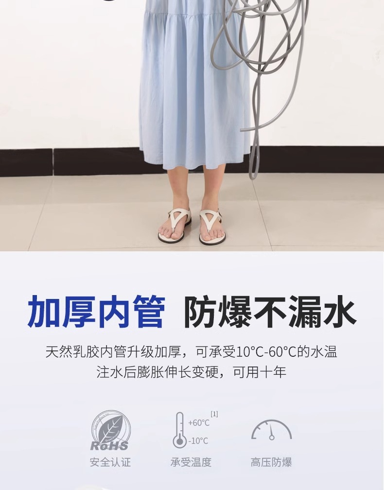 High Pressure Car Washing Water Gun Household Washing Flower Watering Telescopic Water Pipe Hose Tap Water Pressurized Pressurized Water Gun Nozzle Gun