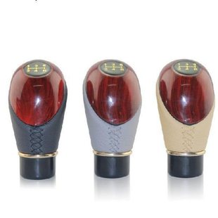 Car Gear Shift Knob Handle Manual Transmission Gear Knob with Gear Position Peach Wood Shift Stick Personalized Modified Gear Knob Handle