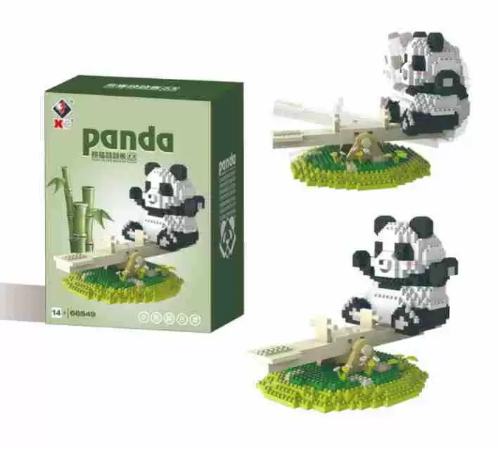 Building Block Panda Set (Lego) — Mini collectible figures, multi-style options