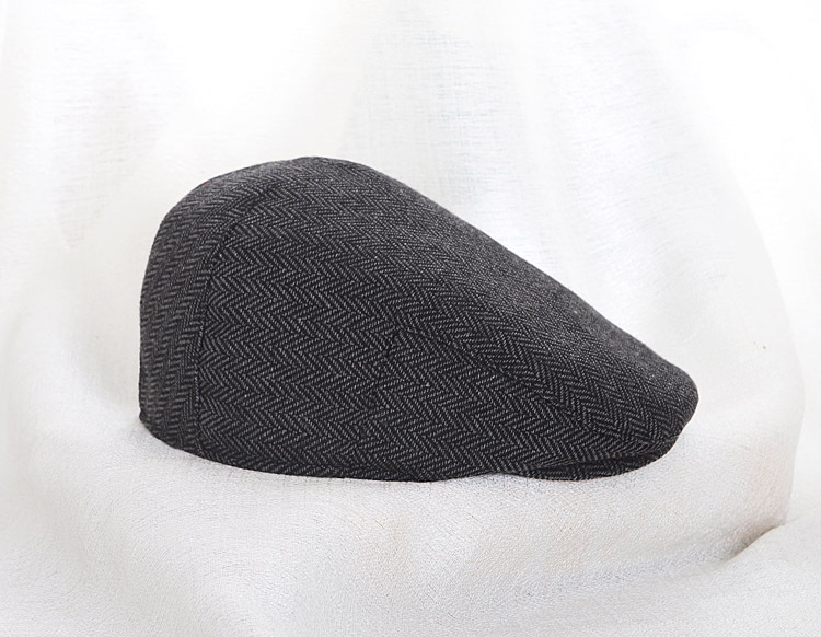 Unisex Newsboy Cap Herringbone Vintage Octagonal Hat For Couples_voghion.com