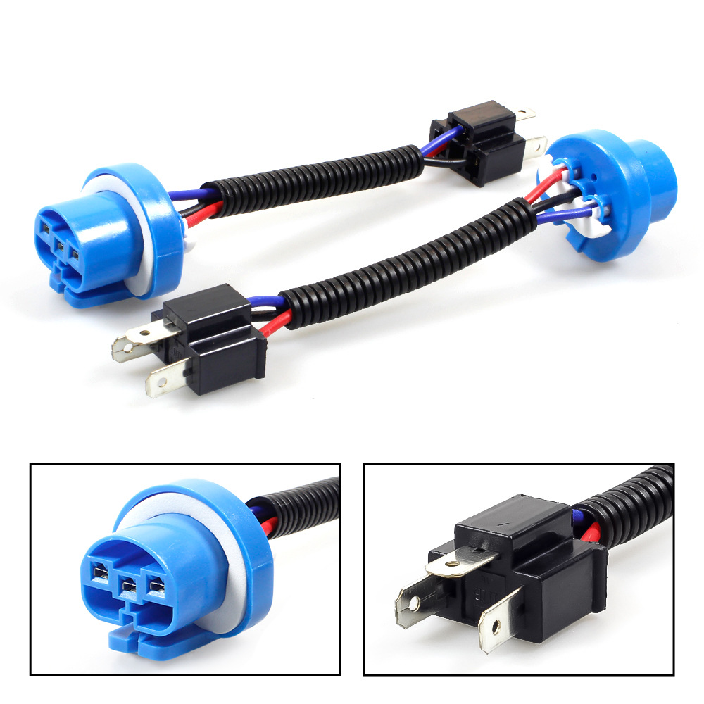 Faros de automóvil adaptador de lámpara de niebla de línea de extensión de lámpara de automóvil kit de arnés de cableado de fabricación directa puede producirse bajo demanda