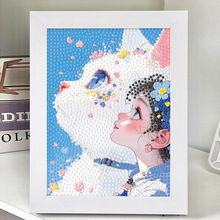 可爱猫咪狗狗儿童diy手工材料包卡通钻石贴画送同学朋友礼物解压