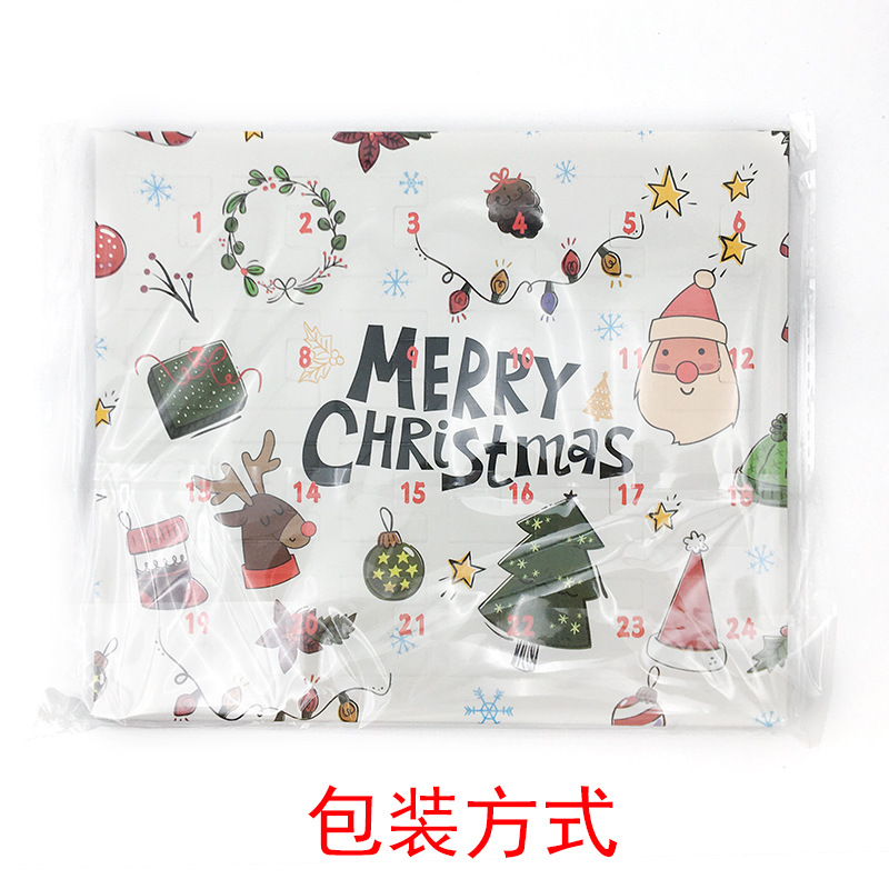 Amazon Venta caliente 24 cuenta atrás calendario Adviento sorpresa ciego Box set DIY joyería creativa Navidad regalo