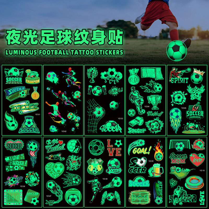 New children's TATTOO stickers Carnival luminous football fans face stickers arm temporary TATTOO stickers TATTOO New children's TATTOO stickers Carnival luminous football fans face stickers arm temporary TATTOO stickers TATTOO