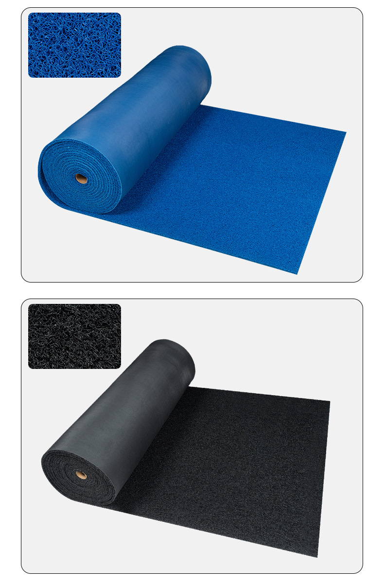 Universal Pvc Car Floor Mats, Encrypted Flat-Bottomed Wire Loop Roll Material, Can Be Cut, Non-Slip, Thickened, Waterproof Mats for Cross-Border Sales